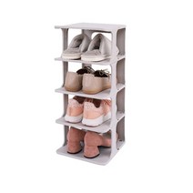 2Market CareFree GA070 조립식 신발 수납함 1열 4단 + 실리콘 케이블 4종 세트, 1세트