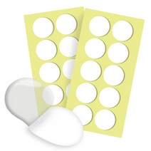 다다 고강력 양면테이프 원형 40mm 20p, 투명, 1개