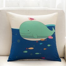 러블리 드로잉 쿠션 커버