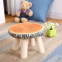 세뇨르킴 가정용 거실 원목 스툴, 나이테