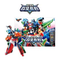 제이제이몰JJ 또봇V 4단합체 킹포트란 버기카 버스 비행기 불도저 자동차 리젠트 빅보스 파워로더 에어하이드 변신 합체 로봇