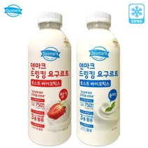 덴마크 드링킹요구르트 750mLx3병(딸기2+플레인1)무배, 750ml