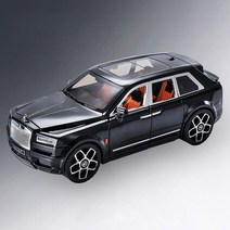 다이캐스트 롤스로이스 1:20 롤스로이스 컬리넌 SUV 합금 모델 자동차 차량 시뮬레이션 다이캐스트 금속, 02 Black