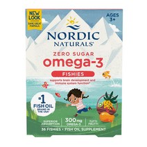 노르딕내츄럴스 노르딕 오메가 3 300mg 야미 투티 프루티, 36정, 1개