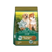 사료 1살미만 어린강아지용 퍼피밀크 2kg 큰입자 맛있는사료 균형잡힌 단백질사료 밸런스있는 건조사료