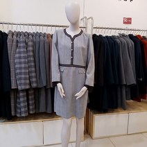 프로그램 NC05 체크배색원피스 P193O010