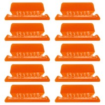 10pcs 교수형 폴더 탭 2 인치 파일 폴더 탭 및 삽입 사무용품, 주황색