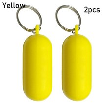 호환 frp 보트 선외기 낚시보트 키 버클 수상 스포츠 액세서리 펜더 부력 홀더 float canal keychain floating key ring kayak keyring, 노란색-2pcs