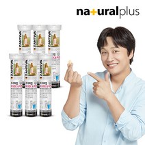 내츄럴플러스 독일 잔티바 발포 비타민C 아연 20정 6통 120일분, 1개