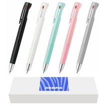 제브라 블렌 3색볼펜 + 선물상자 블렌3C 볼펜 각인 0.5 0.7, 선물상자X_화이트(0.5mm)