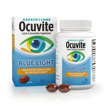 Ocuvite 바슈룸 오큐바이트 블루라이트 제아잔틴 아이 헬스 30캡슐 루테인, 30정, 3개