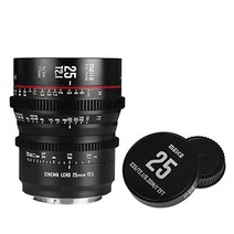 캐논 c200 c300 ii 레드 코모도 bmpcc 6k z cam e2-s6 bmpcc 6k pro와 호환되는 ef 마운트 시네 카메라용 meke 25mm t2.1 슈퍼 35