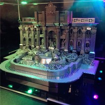 건축물 3D 입체 퍼즐 금속 조립키트 아트 DIY 집콕 직장인 취미, 트레비분수, 기본제공 개