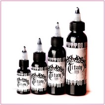 타투잉크 타투색소 반영구 문신색소 타투재료 Tattoo ink black color - 타이탄 블랙 라인전용, 2oz