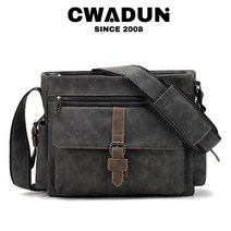 Cwadun 빈티지 앤틱 가죽 남성 토트백 크로스백