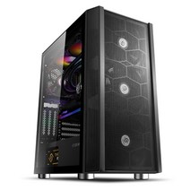앱코 SUITMASTER P1000 강화유리 미들타워 블랙