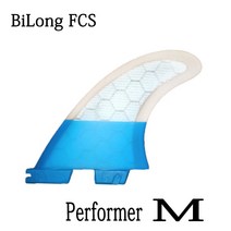 bilong fcs ii tri fin 수행자 med 유리 섬유 물 서핑 보드 테일 핀 전문 액세서리 웨이크, YELLOW