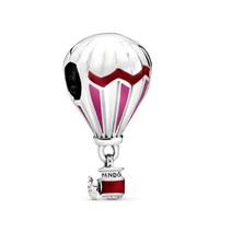 여성을위한 핫 쥬얼리 925 스털링 실버 팔찌 Beadeds Pulseras Plata DIY Charms Fit Original Pandora Hot Air Balloon, White China, 규격 없음