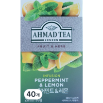 아마드 페퍼민트 앤 레몬 허브차 티백, 30g, 20개입, 10개