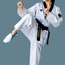 무토 방패로고 베이직 태권도복 V넥 단도복 운동학원