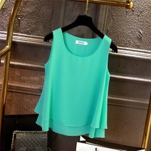 정장룩 여자정장 정장 어깨 이너웨어 슬리브리스 민소매 블라우스 민소매 브이넥 여성 세미