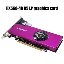 yeston rx560-4g d5 lp xl2 그래픽 카드 14nm 12006000mhz 4g128bitgddr5 vga hdmi 호환 dvi-d 비디오 그래픽 카드
