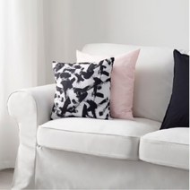 이케아 투릴 극세사 정사각 소파 쿠션 솜포함 40x40cm