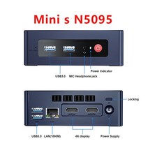 소형PC 미니PC 산업용미니PC Beelink-미니 S GK 미니 윈도우즈 11 PC 인텔 셀러론 N5095/J4125 DDR4 8GB 2, CHINA, 16GB 512GB + 미국, Mini S N5095