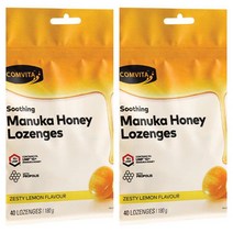 콤비타 마누카 허니 로젠지 위드 프로폴리스 레몬 40 Comvita Manuka Honey Lozenges Kpf 2개