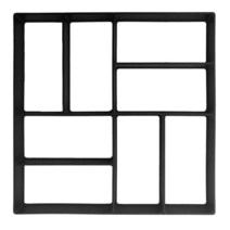 정원 Diy 수동 금형 트레일 도로 포장 시멘트 콘크리트 제조 경로 돌 벽돌, 01 Black