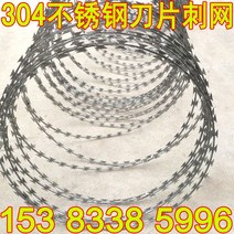 철조망 가시 철망 가시 철제망 안전 선 울타리, 304 스테인리스 스틸 직선형, 한줄기 100m 길이