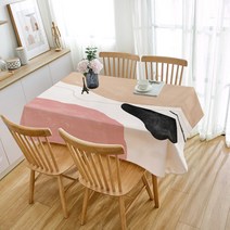 COZYARD 북유럽 방수 테이블 보 캠핑 파티 생일 다인용 식탁보 13컬러 다규격, 90*90cm, ZB310