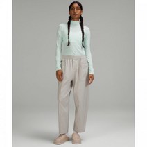 룰루레몬 랩 메리노 울-블렌드 모크 넥 긴팔 셔츠 - 아이스 그린 티셔츠 탱크탑 367643