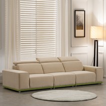 세미 쇼리 임팔라원단 4인용 소파, 라이트네이비