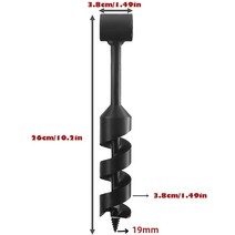 수동 오거 손 오거 렌치 나무 드릴 페그 도구 및 수동 구멍 제조기 야외 생존 오거, 7G