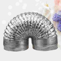 알루미늄 호일 건조기 벤트 호스 덕트 배기 HVAC 환기 성장 텐트용 플렉스 에어, [04] 300X18CM, 1개