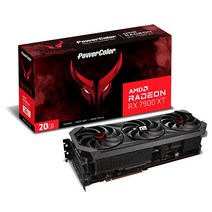 파워칼라 PowerColor Red Devil AMD Radeon RX 7900 XTX 그래픽 카드, 7900XT Red Devil