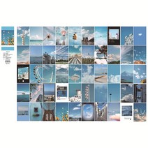 다꾸 50 장 빈티지 종이 스티커 책 DIY 일기장 장식 풍경 앨범 전화 Scrapbooking Kawaii 편지지, [06] 6