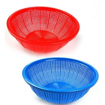 대일특 소쿠리 1호 블루 레드 랜덤발송 채반 요리도구