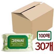 그린터치 피톤치드 물티슈100매(캡형) x1박스(30개) 237720EA * HONI, 본상품선택