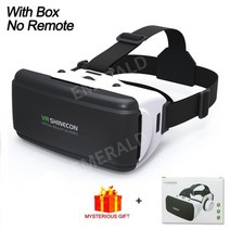 VR 가상 현실 3D 안경 상자 스테레오 VR 헤드셋 스마트 안경 헬멧 IOS 안 드 로이드 스마트 폰 무선 컨트롤러, FREE, A 옵션1 (상자 포함)