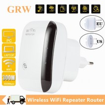 와이파이 확장기 증폭기 공유기 Grwibeou-300Mbps 무선 리피터 라우터 WPS 2.4G 신호 부스터 네트워크 앰프 익스텐더, 미국 플러그_CHINA, 2.미국 플러그