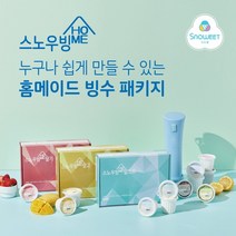 흥국에프엔비 가정용 빙삭기+빙수블럭 12개 세트, 빙삭기+딸기블럭 6입x2개