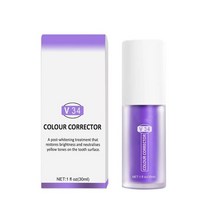 플라크 얼룩 제거 치약 V34 컬러 교정기 치아 입 호흡 청정제 화이트닝 민감한, 01 V34 Colour Corrector