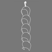 마벨인홈 생활편리 간편 모자걸이 가방 행거 후크, 2세트, 화이트