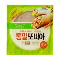 통밀또띠아6인치 6입 150g 홈파티 초등학생 유치원 방학 피자만들기 간식 간편식 아이들 간식 풀무원 홈캉스 식재료, 3개