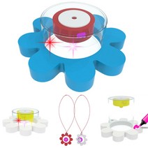 물에 뜨는 꽃 만들기 LED 2in1 조명 빛 굴절 산란 실험 부력 벽결이 수면 등 엘이디 사이언스