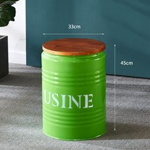 식당 철제의자 옛날감성 철통 버킷 기름통 의자, 24 맑은 녹색