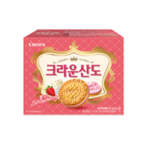 크라운 산도 딸기크림치즈 샌드, 161g, 4개