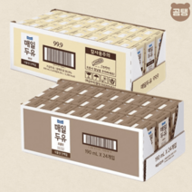 매일 두유 99.9 무설탕 190ml 24팩+초코 190ml 24팩, 매일두유 99.9 190ml24팩+초코 190ml24팩